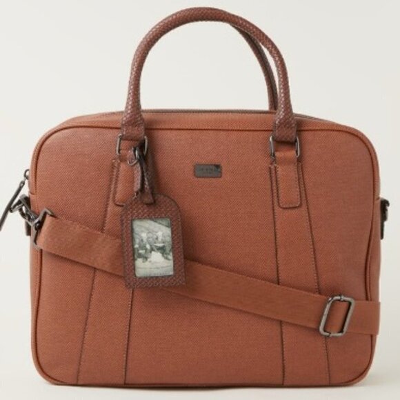 💕TED BAKER💕 Degrees Textured Laptop Briefcase - Picture 1 of 16
